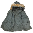 USGI N-3B Cold Weather Parka with Fur Trim Hood - Small
