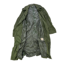 USGI Olive Rubber Raincoat - 36L, Small - US Army Surplus - Rain Jackets