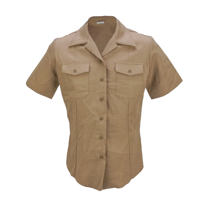 khaki dress uniform for ladies USMC/Navy Women's Short Sleeve Service Shirt related-escape