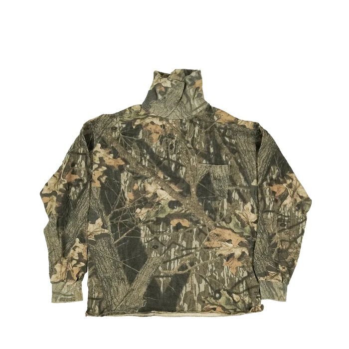 Chemise Vintage Mossy Oak Explorer - Homme Taille L - Camouflage Vert - Manches Longues - Années 90