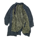 Vintage Blue All Weather Coat with Liner - Small