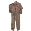Vintage Distressed Brown Overalls - Large - Film Production Used - Overalls