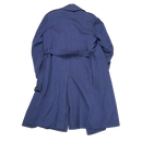 Vintage Japan Made Blue Wool Trench Coat - 38R, Medium - Army & Outdoors - Great Coats