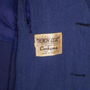 Vintage Japan Made Blue Wool Trench Coat - 38R, Medium - Army & Outdoors - Great Coats