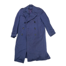 Vintage Japan Made Blue Wool Trench Coat - 38R, Medium - Army & Outdoors - Great Coats