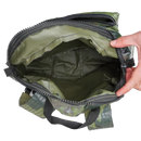 Vintage Woodland Camo Vinyl Backpack - Army & Outdoors - Day Packs