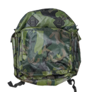 Vintage Woodland Camo Vinyl Backpack - Army & Outdoors - Day Packs