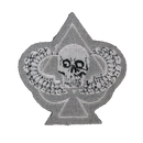 Winged Skull on Spade Morale Patch - Army & Outdoors - Flags, Badges & Insignia