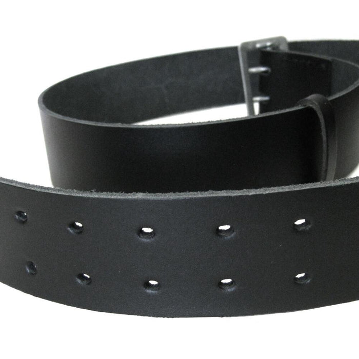 Black Leather Police Belt