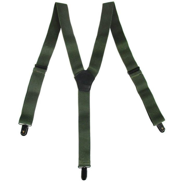 Mil-Tec Trouser Suspenders with Clips - Green