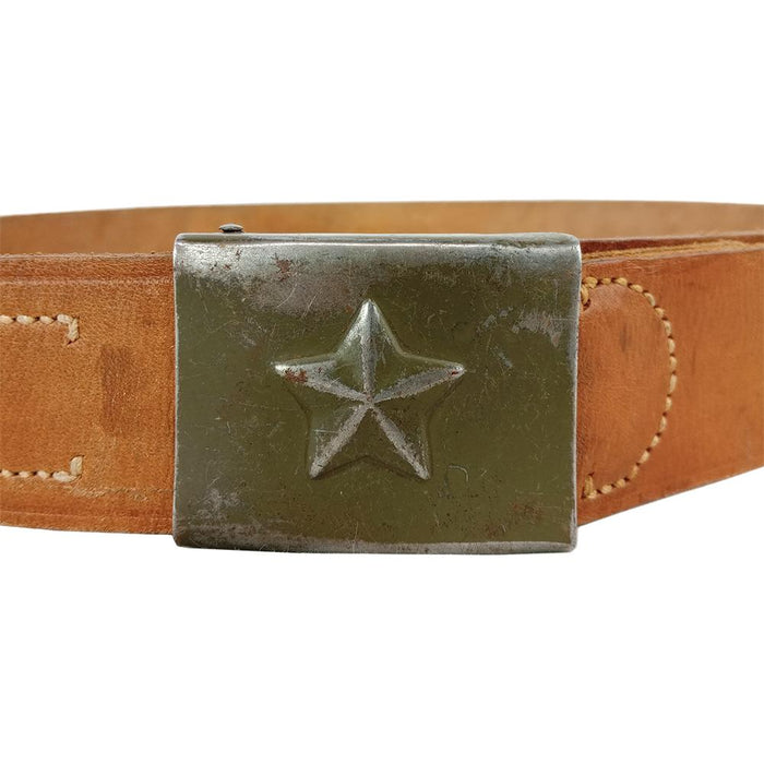 Czech Army Brown Leather Belt