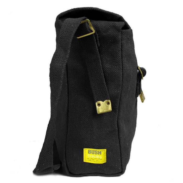Large Canvas Haversack - Black - Bushtracks - Shoulder Bags