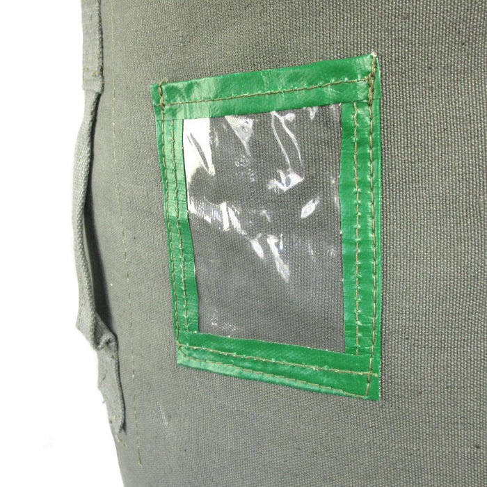 Gray Canvas Duffel Bag
