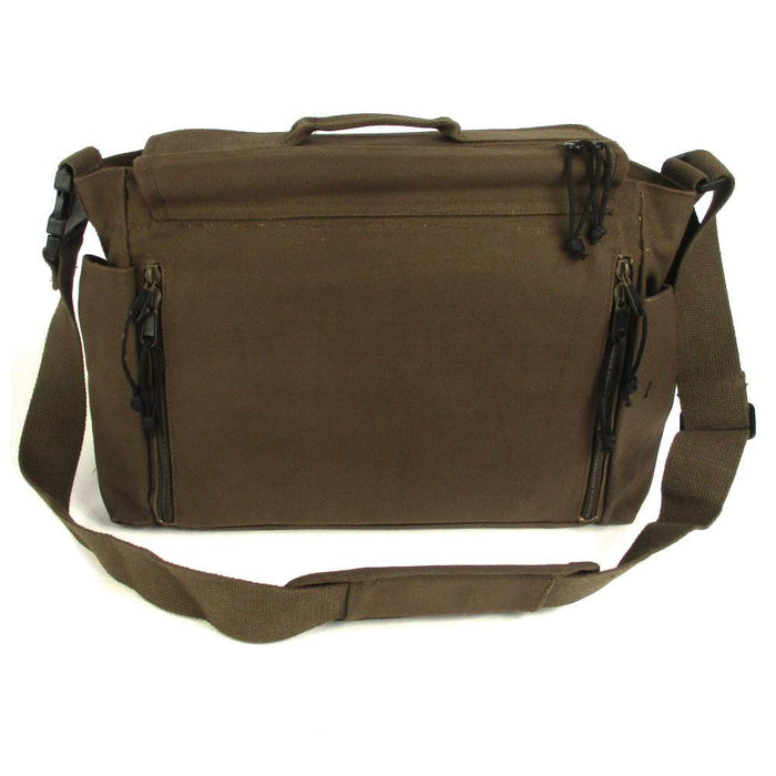 SC Cotton, Bags, Sc Cotton Canvas And Leather Messenger Bag Excellent  Condition