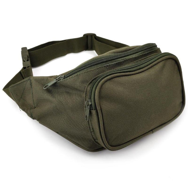 Mil Tec Men s Fanny Pack Belt Bag Olive One Size