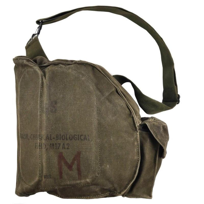 個人装備 US Army Assault Gas Mask Bag WWII Gear - US Army M5 Assault Gas Mask Bag - Black - WWII Repro