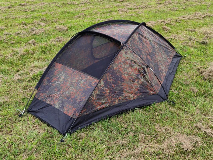 Mil-Tec Recom 1-Man Tent, Olive Green, 240 x 135 x 85 cm : :  Sports & Outdoors