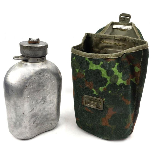 German Army Aluminium Canteen with Cover