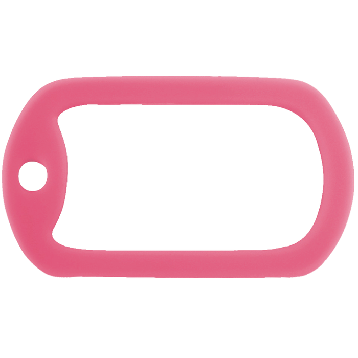 Pink Dog Tags Clip Art