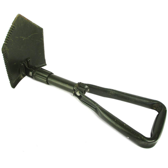 German Tri-Fold Shovel with Cover - German Army Surplus - Entrenching Tools