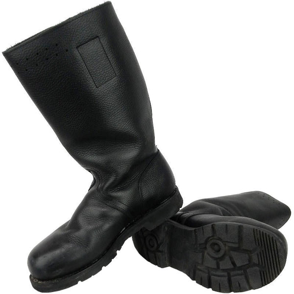 German Navy Leather Lined Jackboots - New