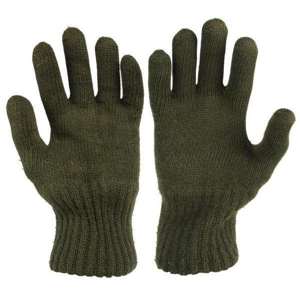 Czech Army OD Wool Gloves