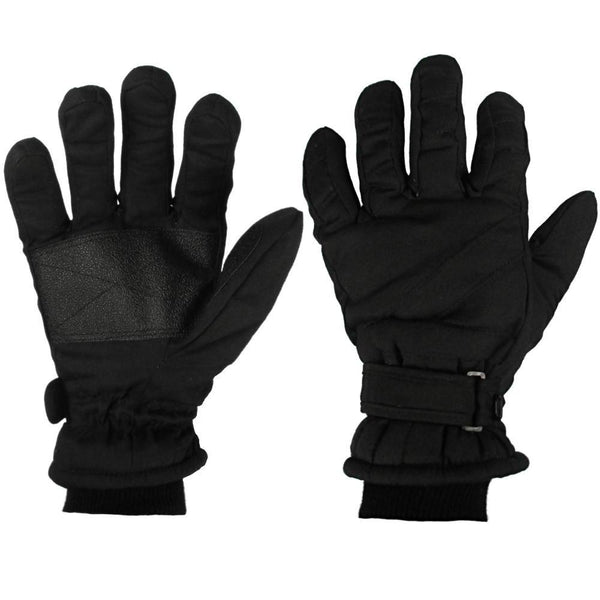 Black Thinsulate Ski Gloves