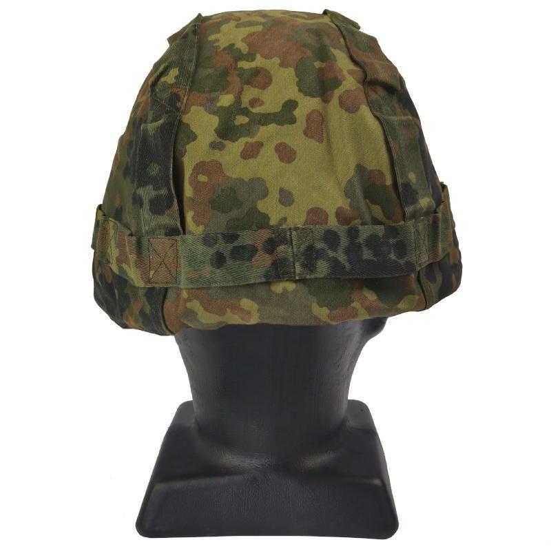 german military motorcycle helmet German Army Reversible Flecktarn Helmet Cover