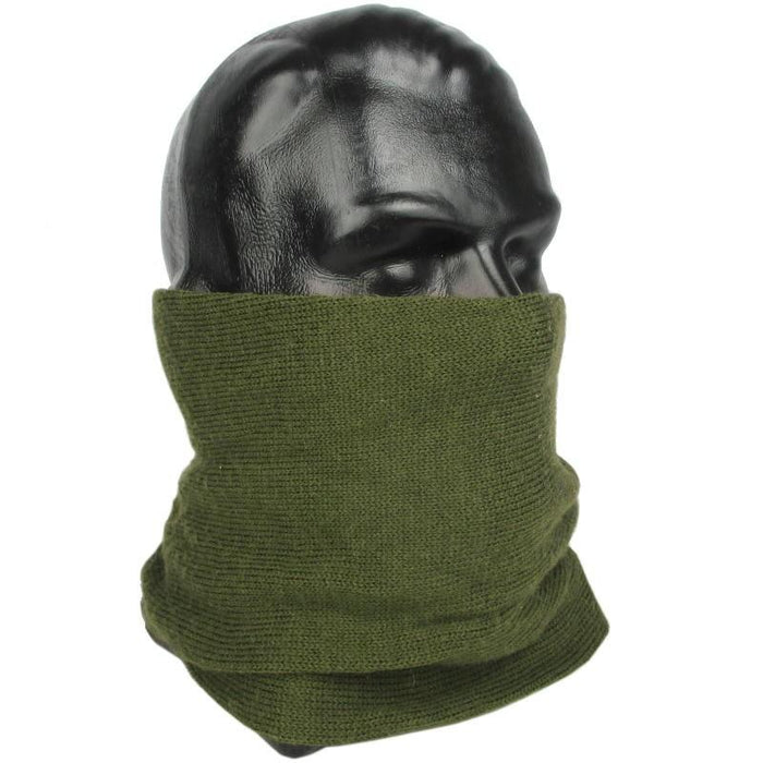 USGI Olive Drab Wool Tube Scarf