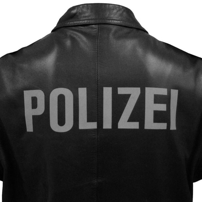 German Police Leather Jacket