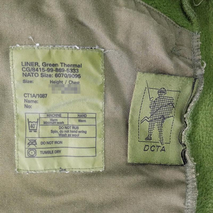 British Army Olive Drab CS95 Fleece