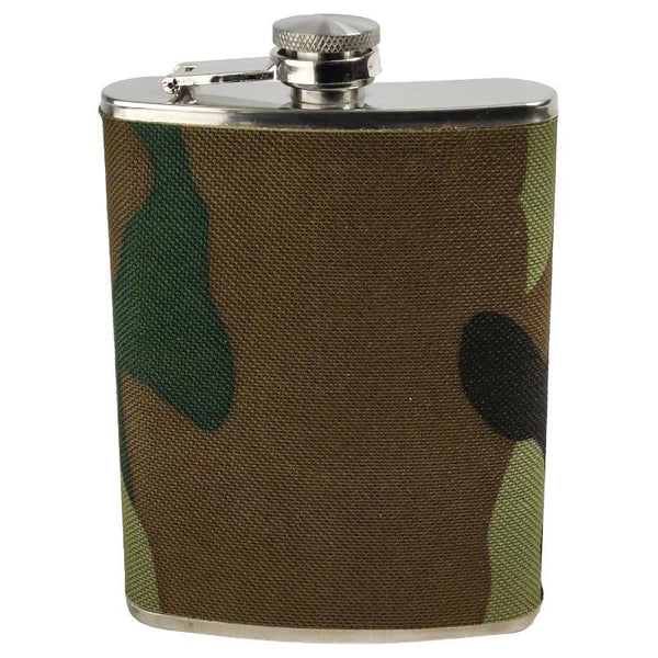 Camo Cover 8oz Hip Flask