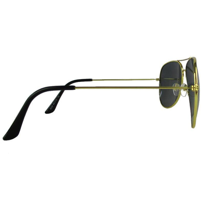 Black Lens Pilot Sunglasses