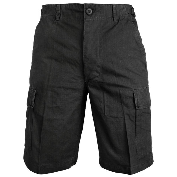 Black Ripstop BDU Shorts