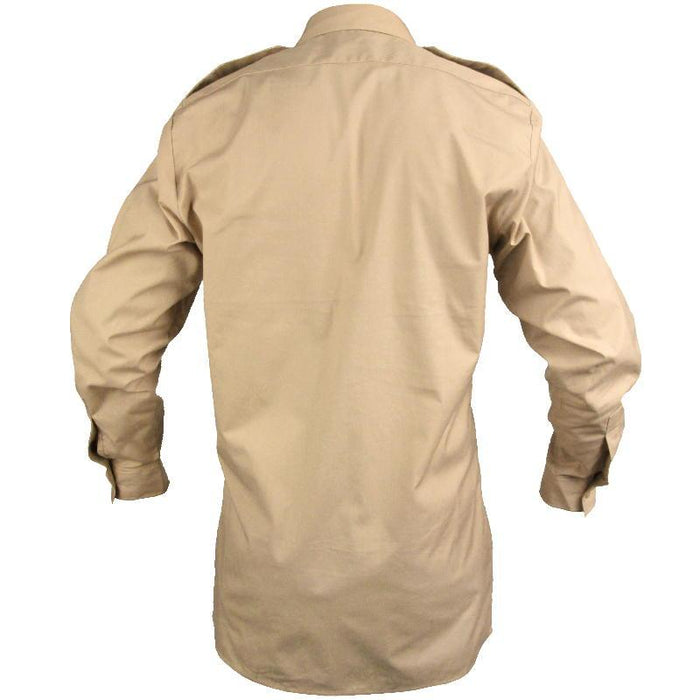 British Army Long Sleeve Fawn Shirt