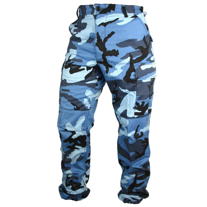 Tactical Camo BDU Pants - Sky Blue