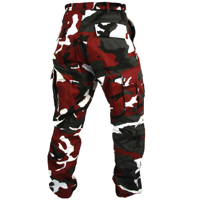 Tactical Camouflage BDU Pants - Red