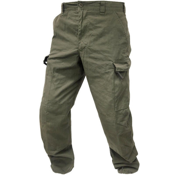 Austrian Army Surplus Edition Olive Green Combat Trousers Cargo, Ripstop Material Austrian Army Surplus Edition Olive Green Combat Trousers Cargo, Ripstop Material
