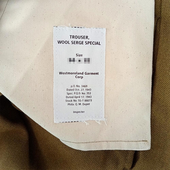 US Repro M1937 Wool Trousers