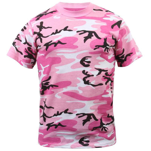 Coloured Camo T-Shirt - Pink