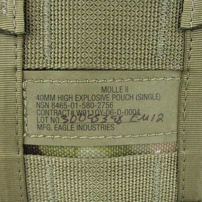 USGI Multicam 40mm Rifle Grenade Pouch - US Army Surplus - Grenade Pouches