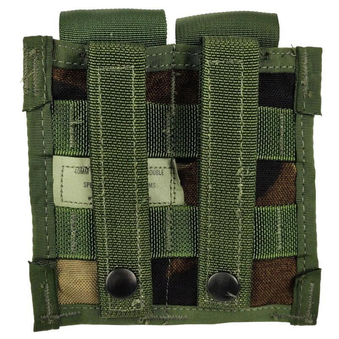 USGI Woodland Double 40mm Rifle Grenade Pouch - US Army Surplus - Grenade Pouches
